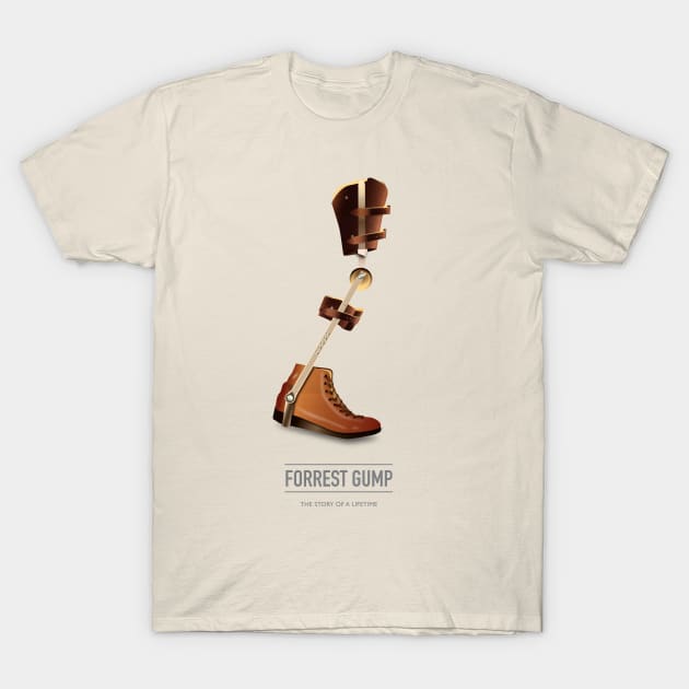 Forrest Gump - Alternative Movie Poster T-Shirt by MoviePosterBoy